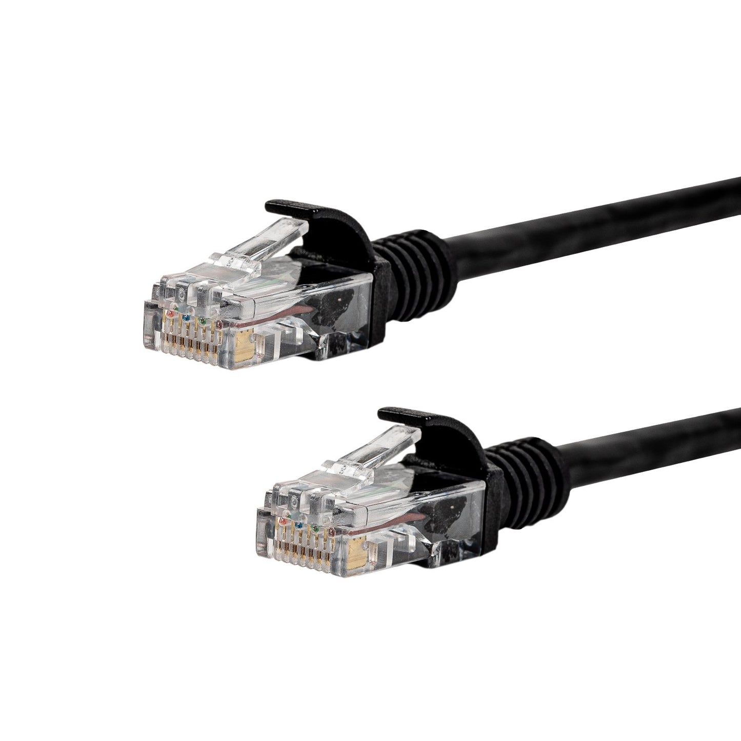 Black Gizzu Cat6 UTP Fly Lead Ethernet Network Cable - 3m