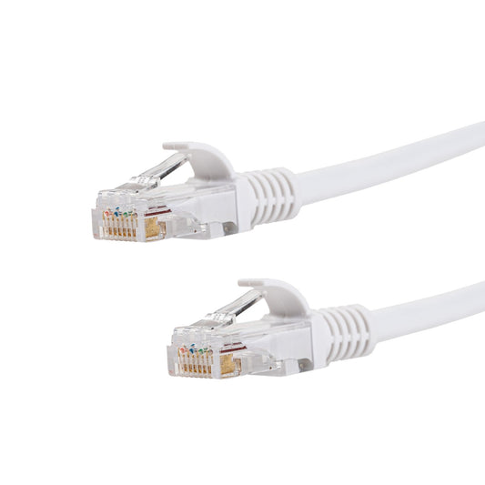 White Gizzu Cat6 UTP Fly Lead Ethernet Network Cable - 2m