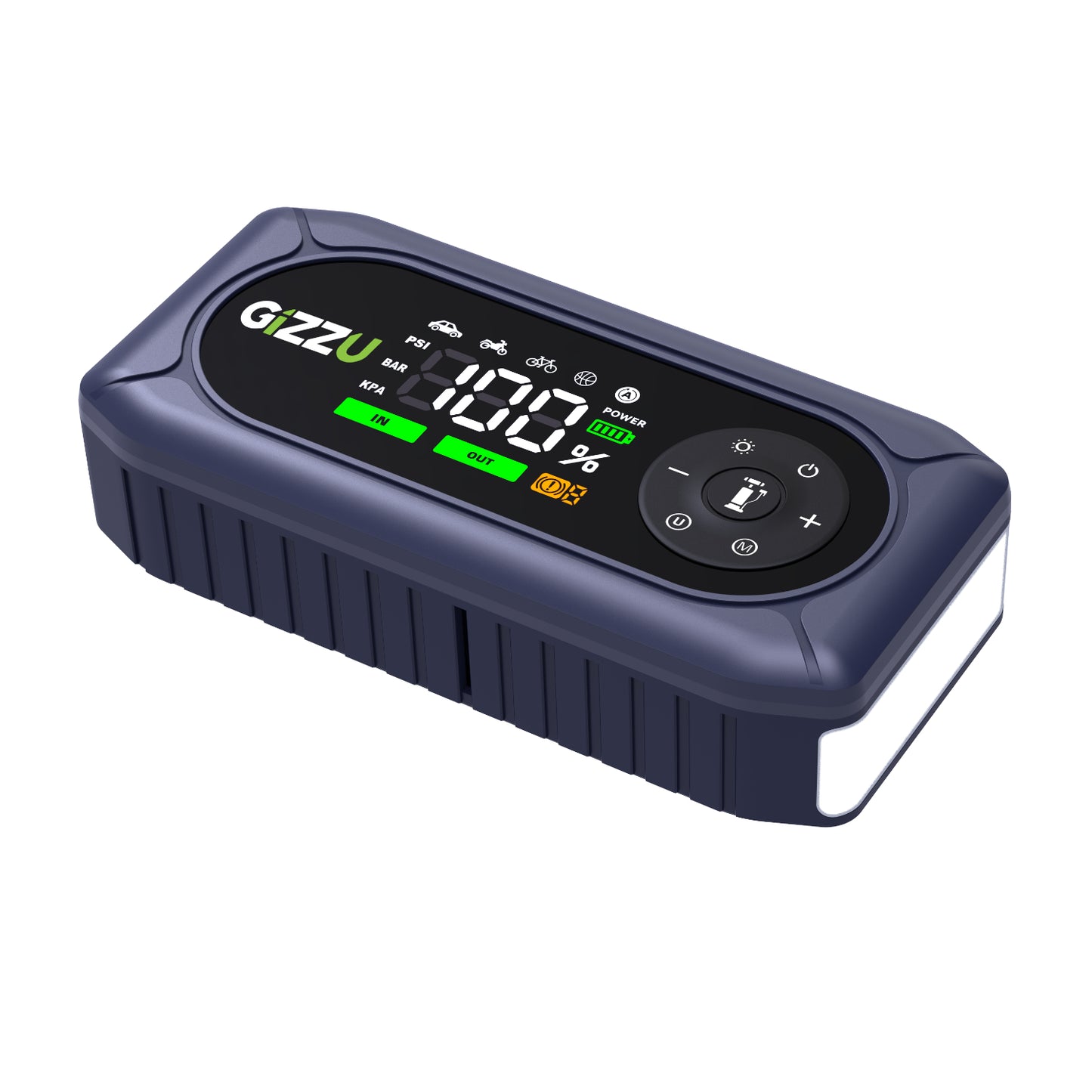 Gizzu 4-in-1 Jump Starter & Air Compressor