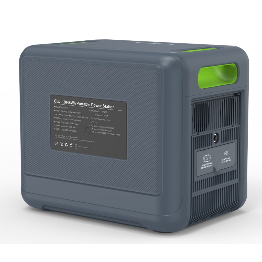 Gizzu Hero Pro 2048Wh/2400W UPS Power Station With App