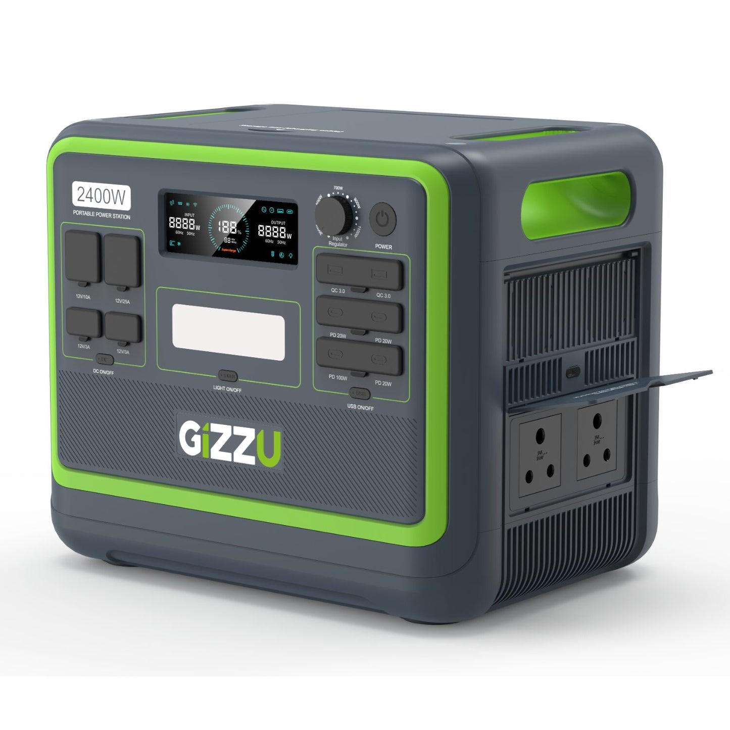 Gizzu Hero Pro 2048Wh/2400W UPS Power Station With App