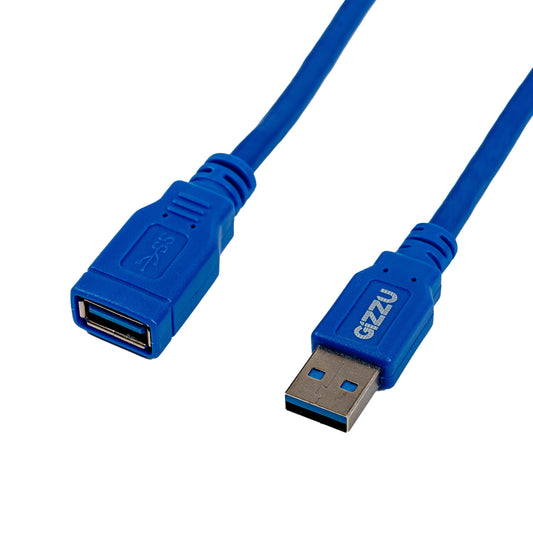 Gizzu USB 3.0 Extension Cable 5m – Blue