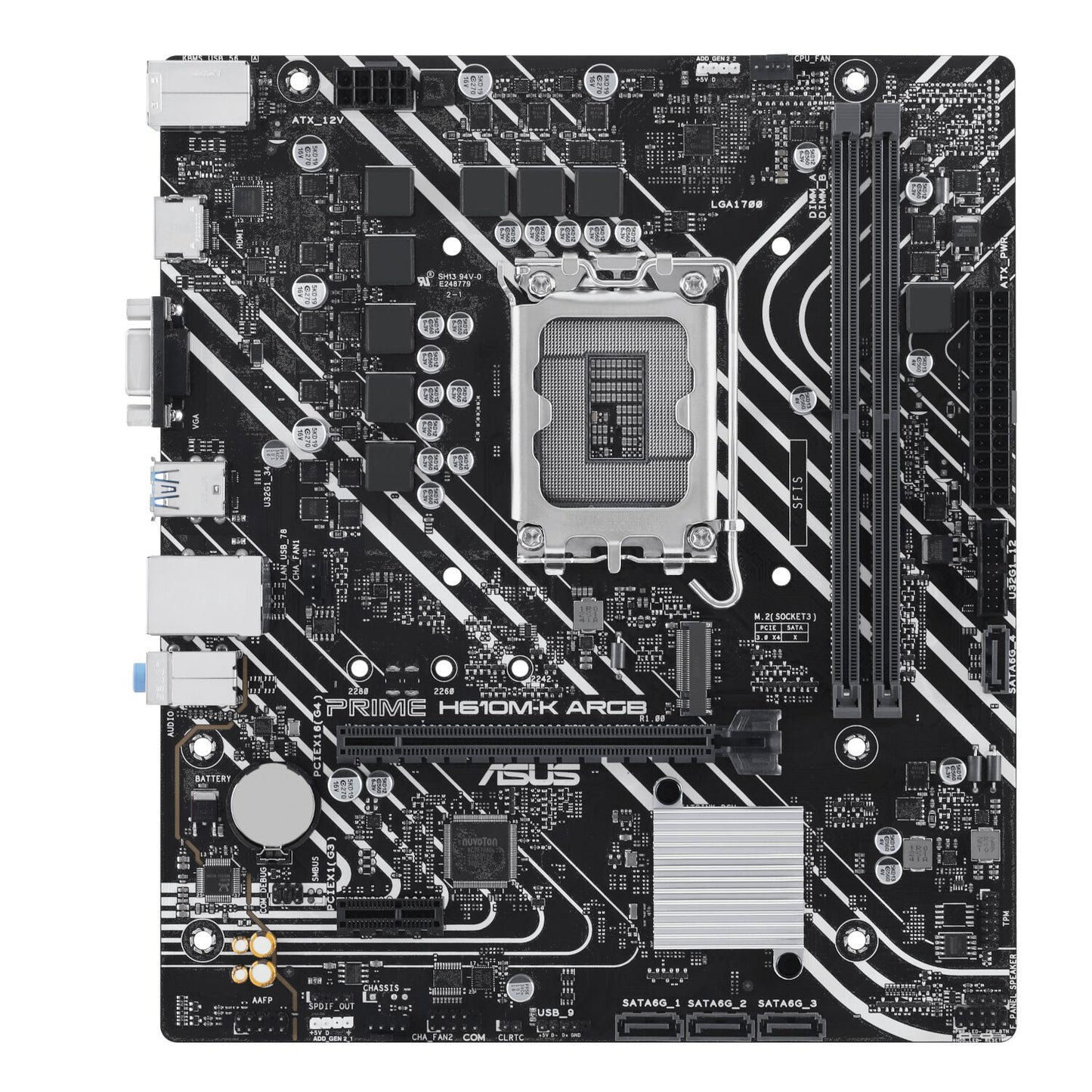 ASUS PRIME H610M-R DDR5 LGA1700 Micro-ATX Motherboard