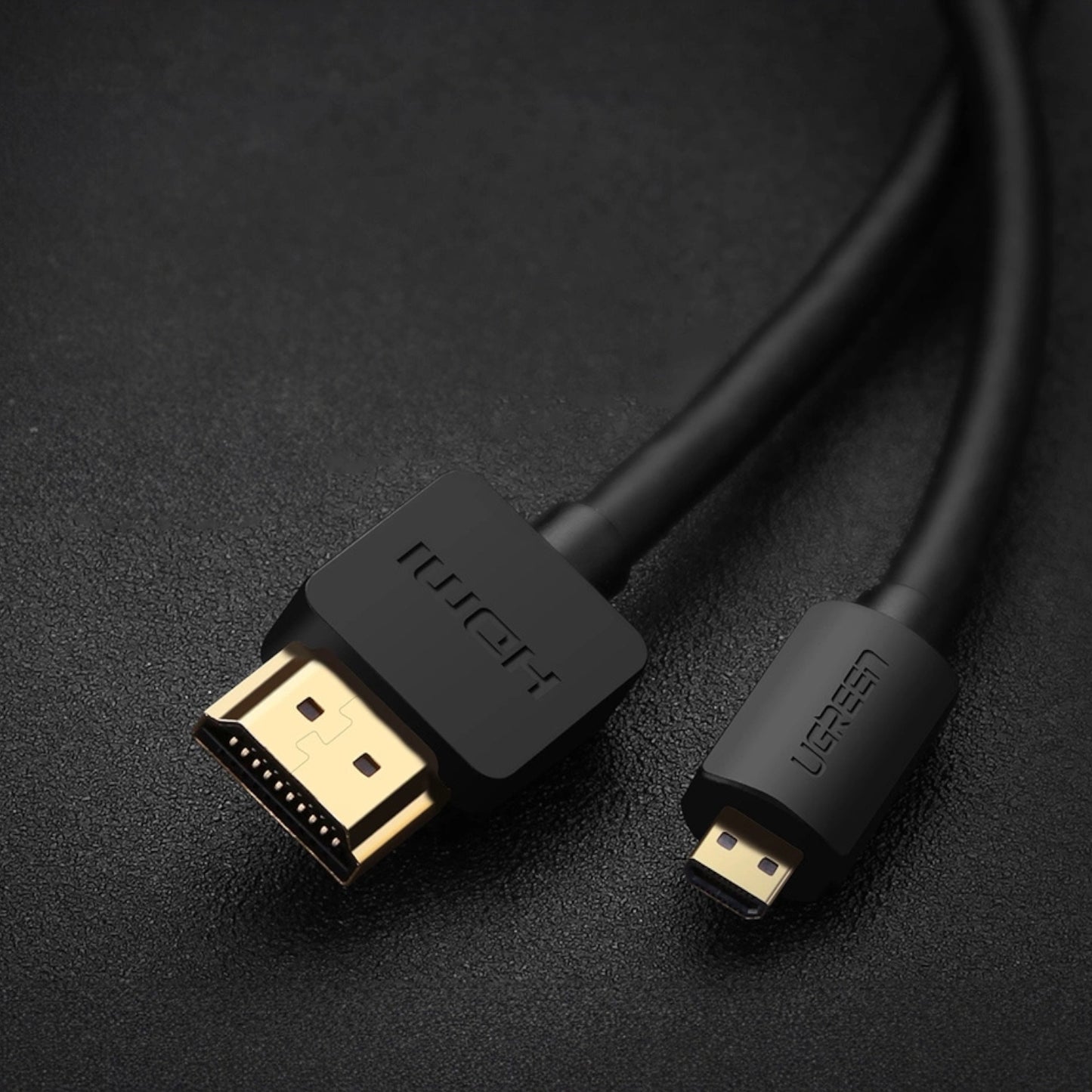 UGREEN HD127 Micro HDMI to HDMI 2.0 Cable 1.5M – Black