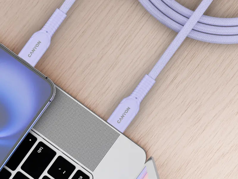 Canyon USB-C to USB-C 60W 1M - Purple