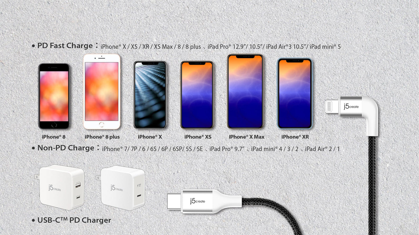 J5create USB-C to Lightning Cable - JALC15
