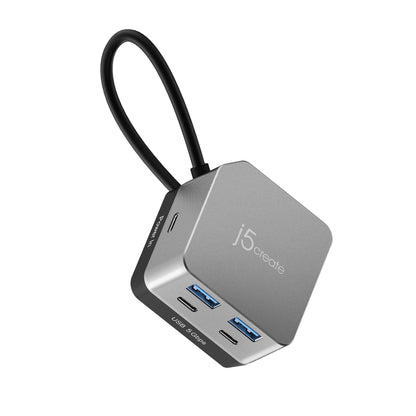 J5create Flexible Ports USB-C 4K144 HDMI Hub - Cube Plus 6 in 1 - JCD361