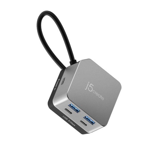 J5create Flexible Ports USB-C 4K144 HDMI Hub - Cube Plus 6 in 1 - JCD361