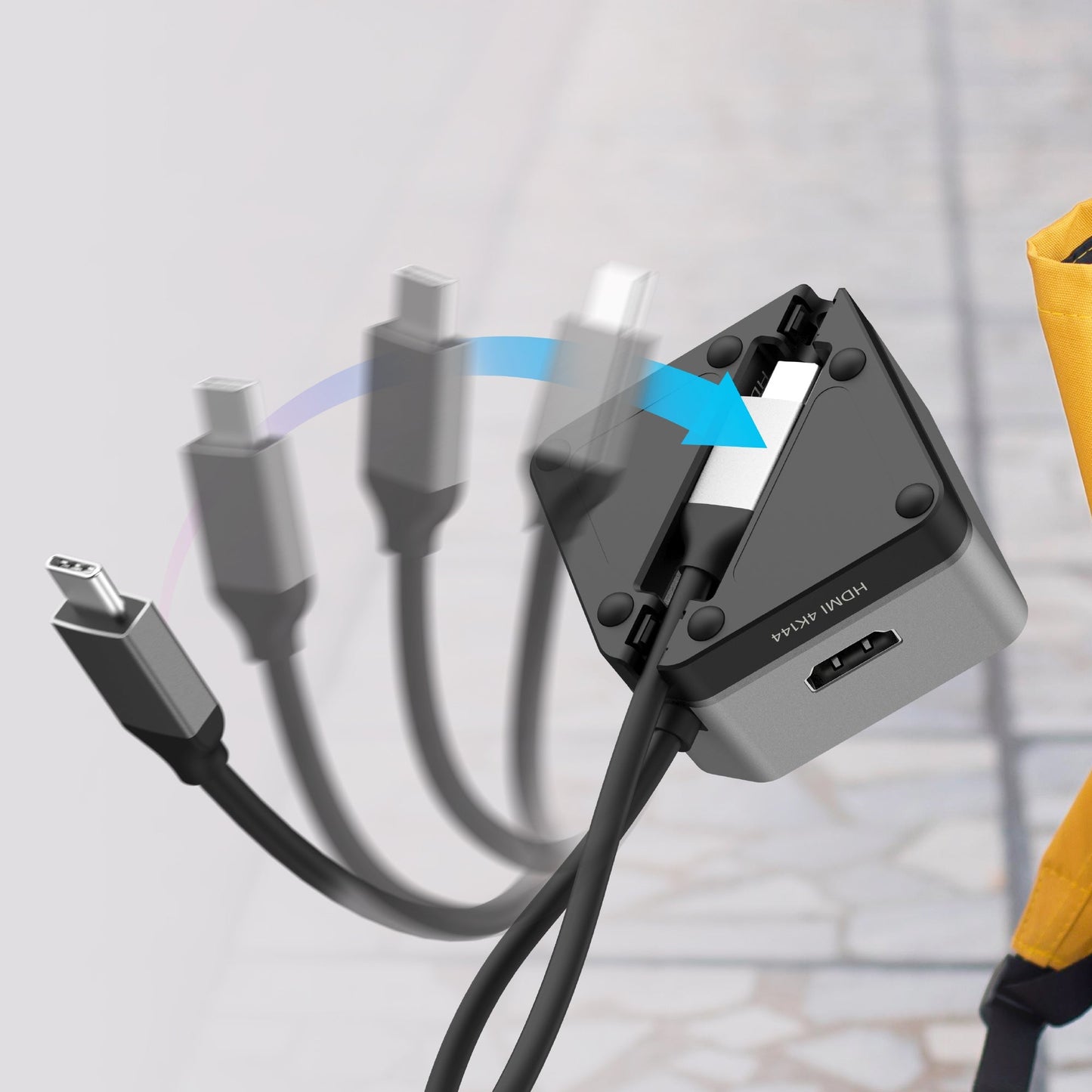 J5create Flexible Ports USB-C 4K144 HDMI Hub - Cube Plus 6 in 1 - JCD361