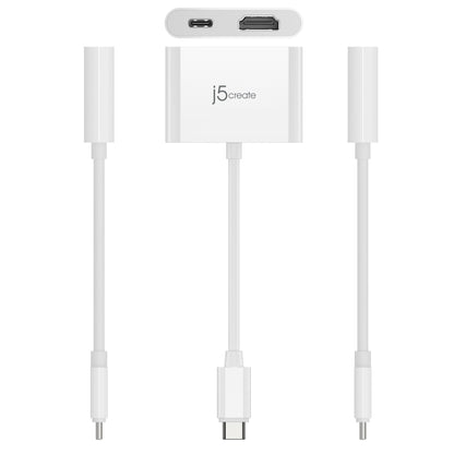 J5create USB-C to 4K HDMI Adapter with Power Delivery - JCA152