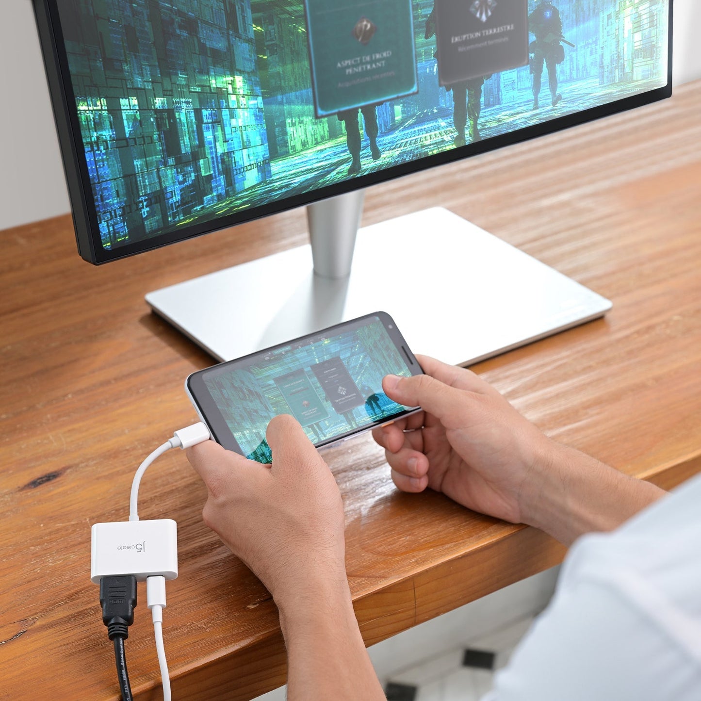 J5create USB-C to 4K HDMI Adapter with Power Delivery - JCA152