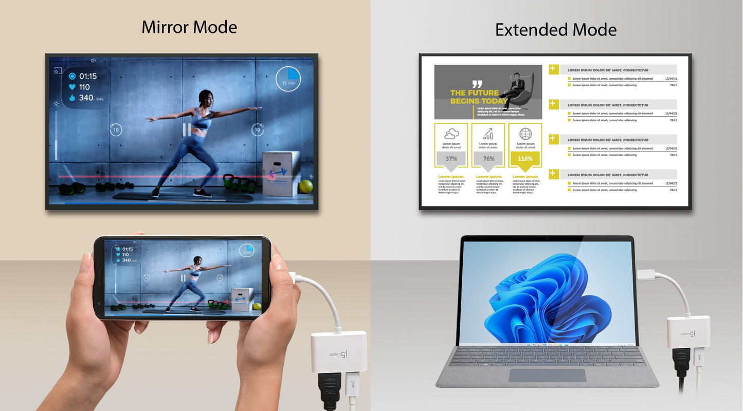 J5create USB-C to 4K HDMI Adapter with Power Delivery - JCA152