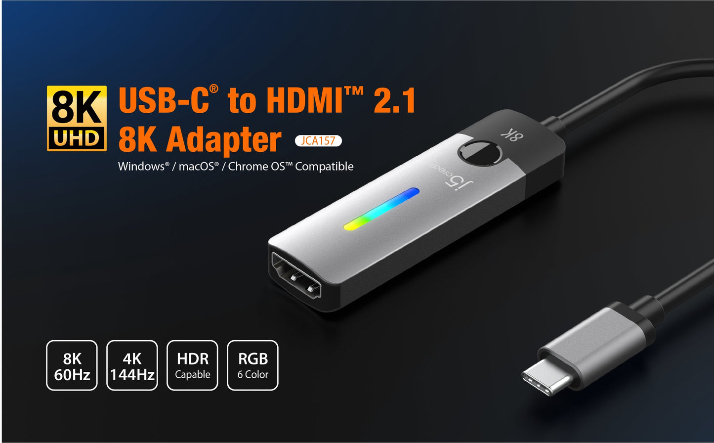 J5create USB-C to HDMI 2.1 8K Adapter - JCA157