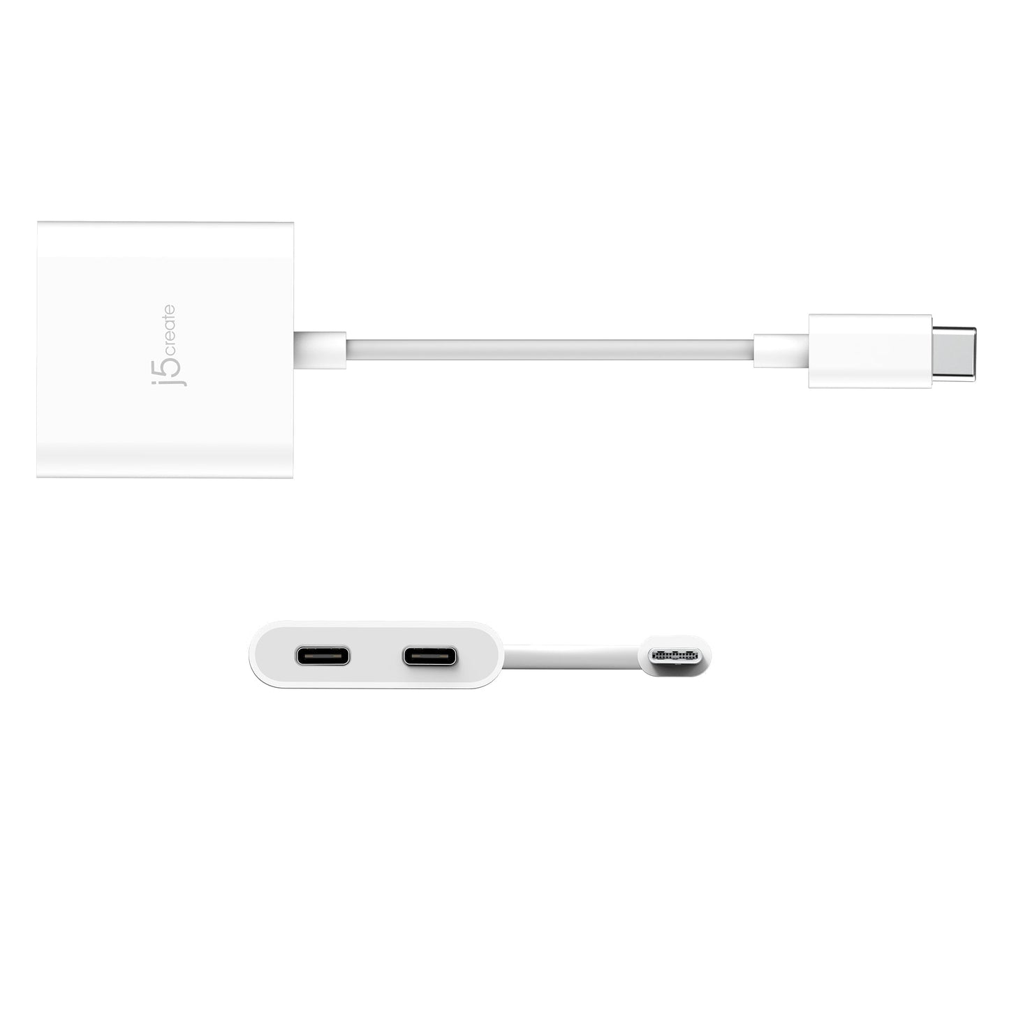 J5create USB-C to Dual USB-C with Video or Power Delivery - JCA164