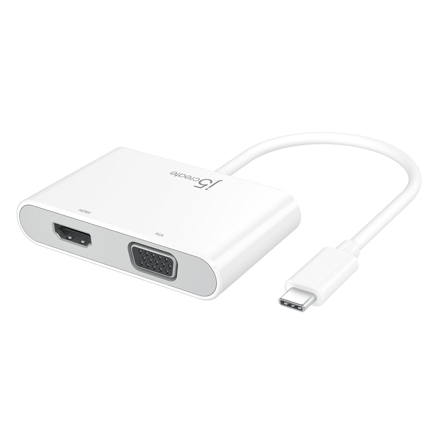 J5create USB-C to HDMI & VGA Adapter with USB 3.0/Power Delivery - JCA175