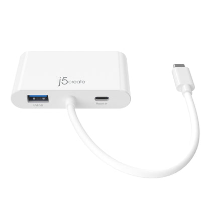 J5create USB-C to HDMI & VGA Adapter with USB 3.0/Power Delivery - JCA175