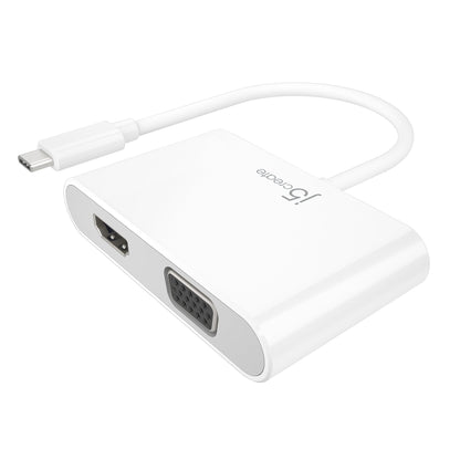 J5create USB-C to HDMI & VGA Adapter with USB 3.0/Power Delivery - JCA175