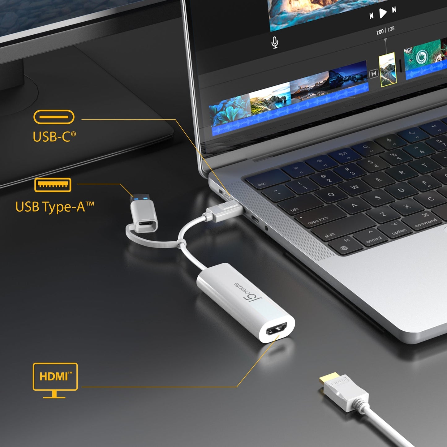 J5create USB to HDMI Multi-Monitor Adapter - JCA254