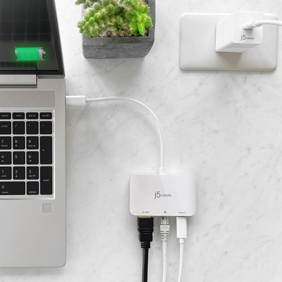 J5create USB-C to 4K HDMI Ethernet Adapter - JCA351