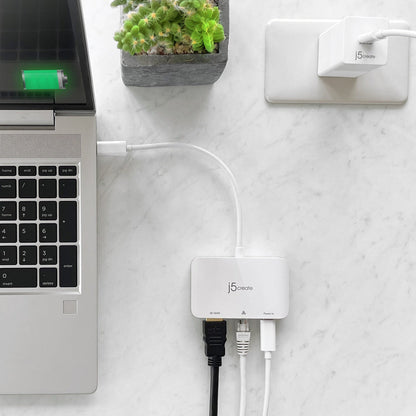 J5create USB-C to 4K HDMI Ethernet Adapter - JCA351