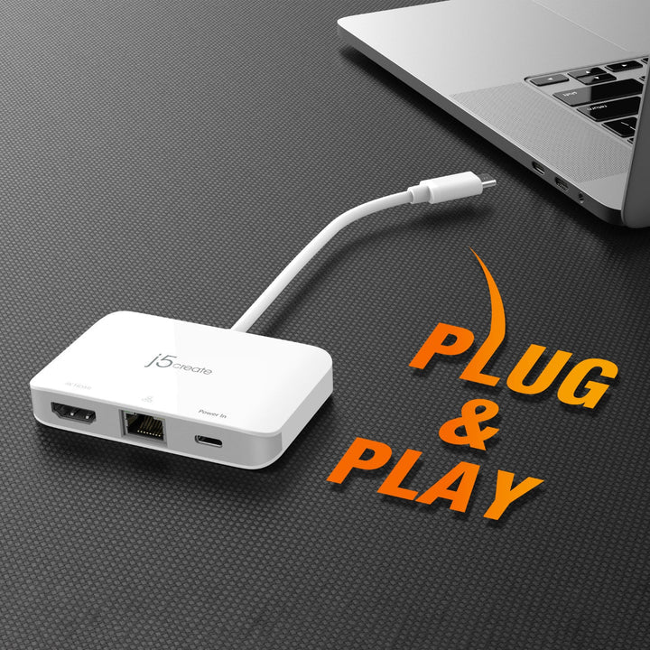J5create USB-C to 4K HDMI Ethernet Adapter - JCA351
