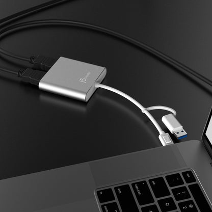 J5create USB-C to Dual HDMI Multi-Monitor Adapter - JCA365