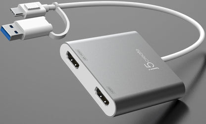 J5create USB-C to Dual HDMI Multi-Monitor Adapter - JCA365