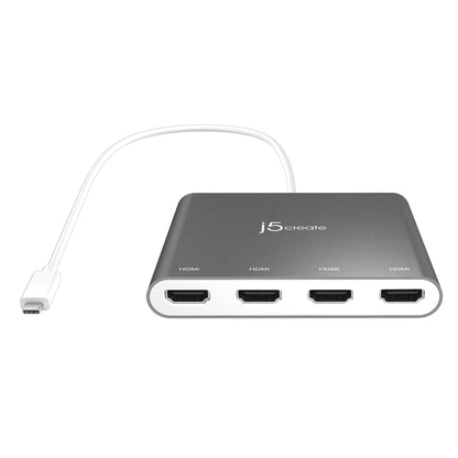 J5create USB-C to 4-Port HDMI Multi-Monitor Adapter - JCA366