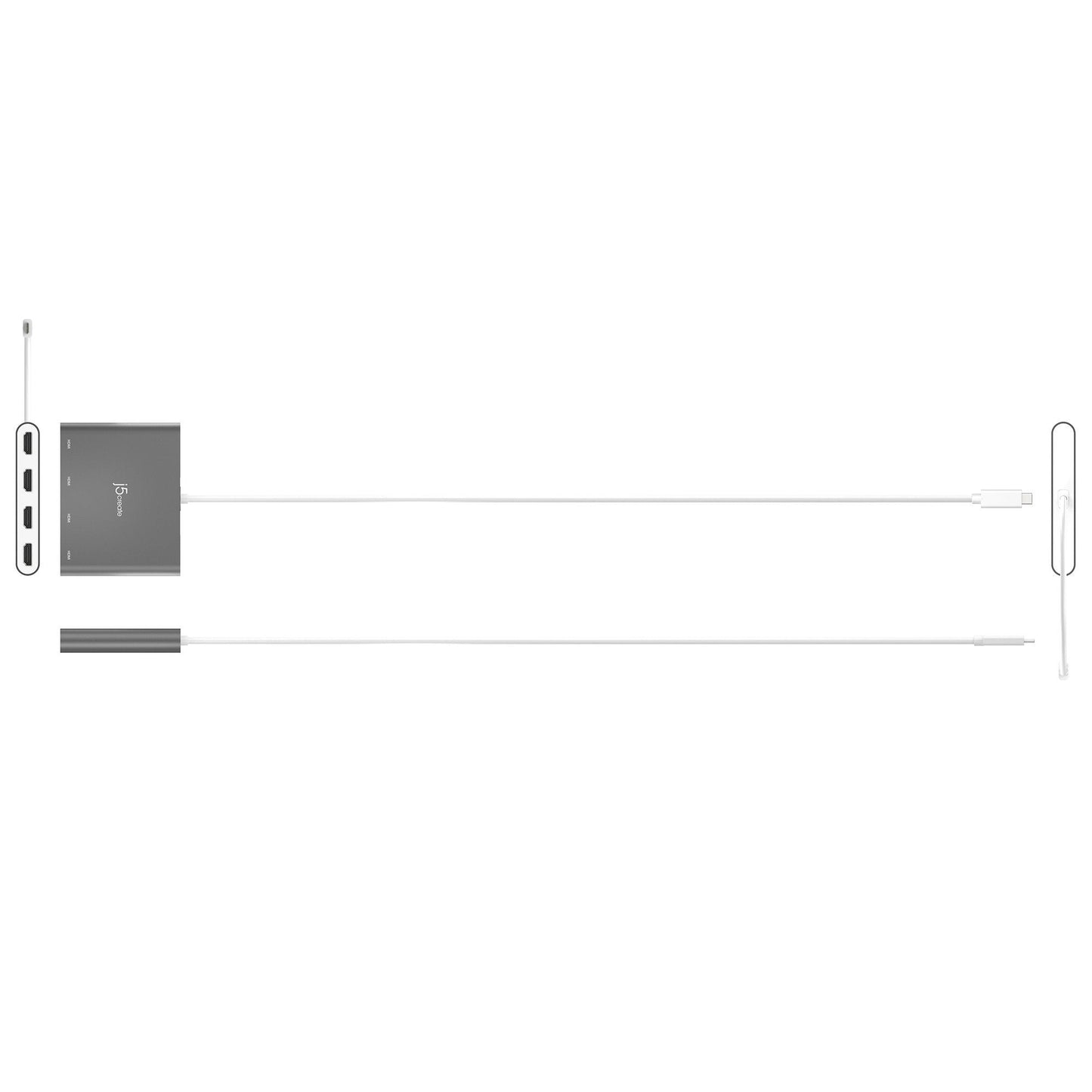 J5create USB-C to 4-Port HDMI Multi-Monitor Adapter - JCA366