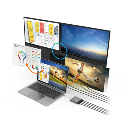 J5create USB-C to 4-Port HDMI Multi-Monitor Adapter - JCA366