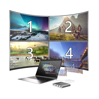 J5create USB-C to 4-Port HDMI Multi-Monitor Adapter - JCA366