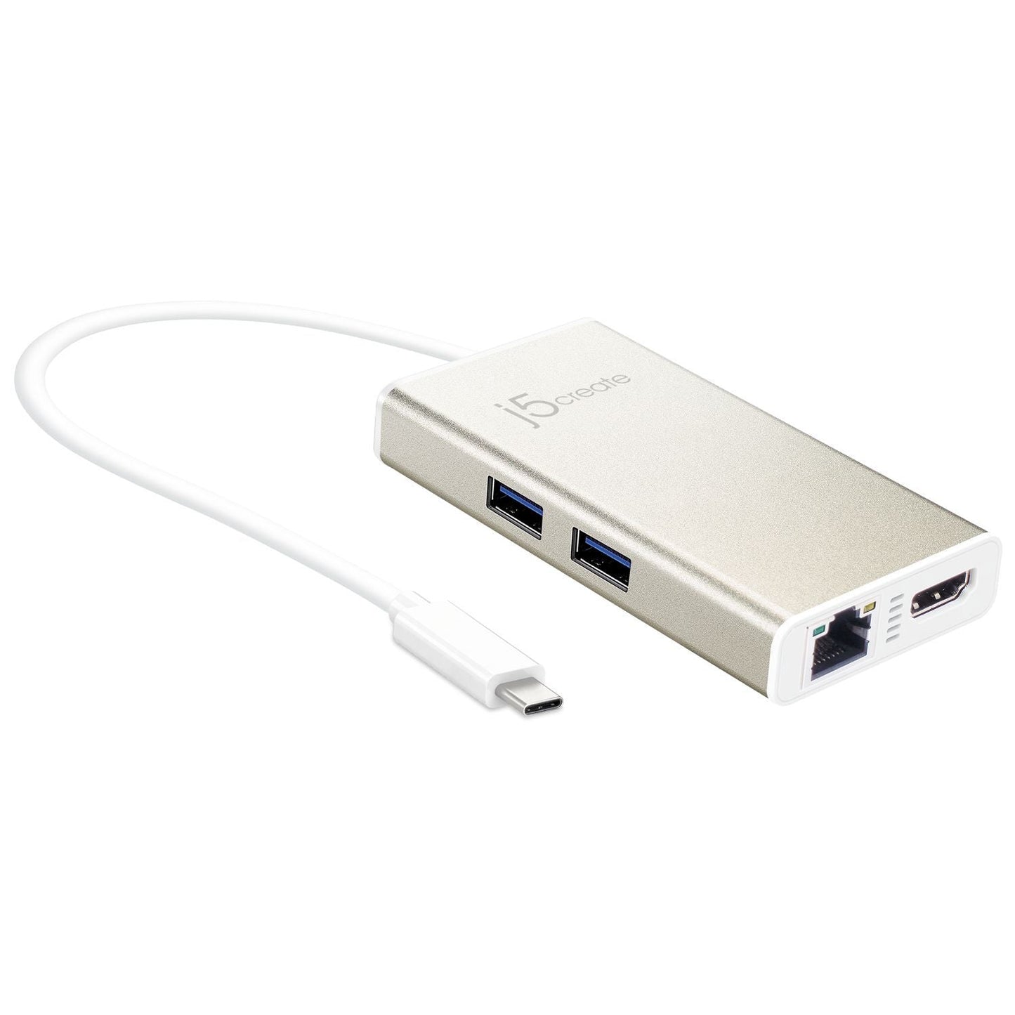 J5create USB-C to HDMI, Ethernet, 2 x USB Type- A and USB-C Hub - JCA374