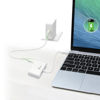 J5create USB-C to VGA & USB 3.0 with Power Delivery Adapter - JCA379