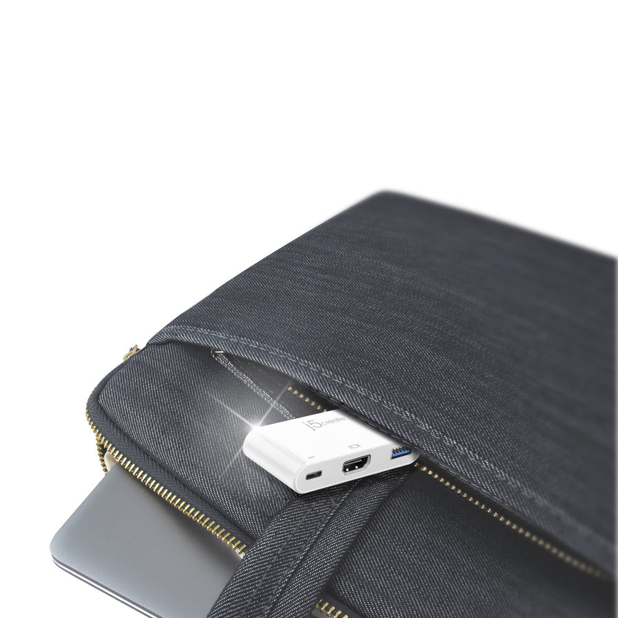 J5create USB-C to VGA & USB 3.0 with Power Delivery Adapter - JCA379