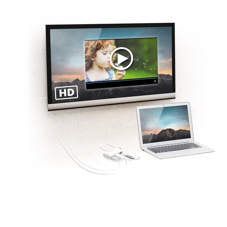 J5create USB-C to VGA & USB 3.0 with Power Delivery Adapter - JCA379