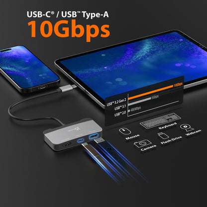 J5create USB-C® to USB 10Gbps & HDMI 4K144Hz Adapter - JCA399G