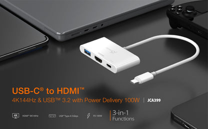 J5create USB-C to HDMI 4K144Hz & USB 3.2 with Power Delivery 100W - JCA399