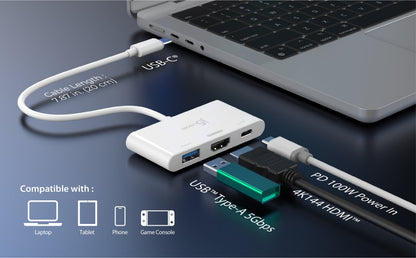 J5create USB-C to HDMI 4K144Hz & USB 3.2 with Power Delivery 100W - JCA399