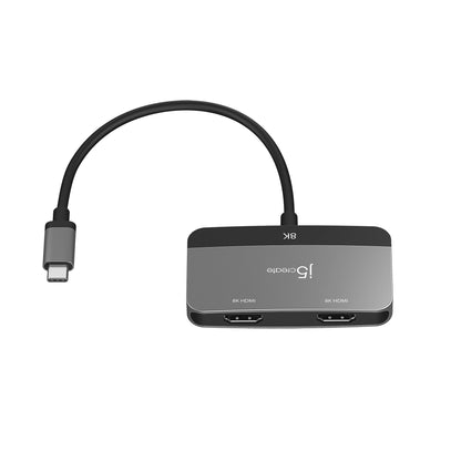 J5create 8K USB-C to Dual HDMI Display Adapter - JCA465