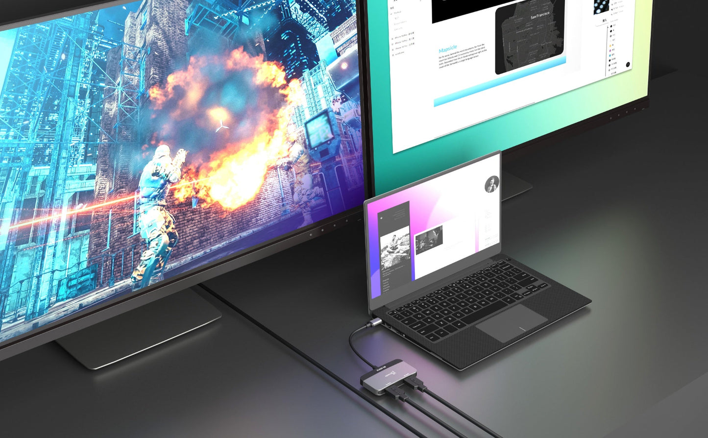 J5create 8K USB-C to Dual HDMI Display Adapter - JCA465