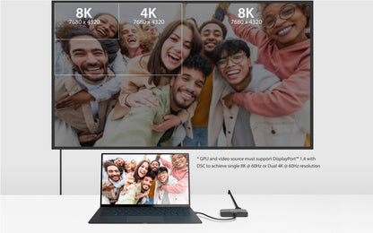 J5create 8K USB-C to Dual HDMI Display Adapter - JCA465