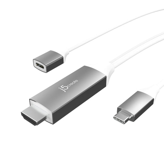 J5create USB-C to 4K HDMI Cable With PD100W Pass-Through - JCC155G