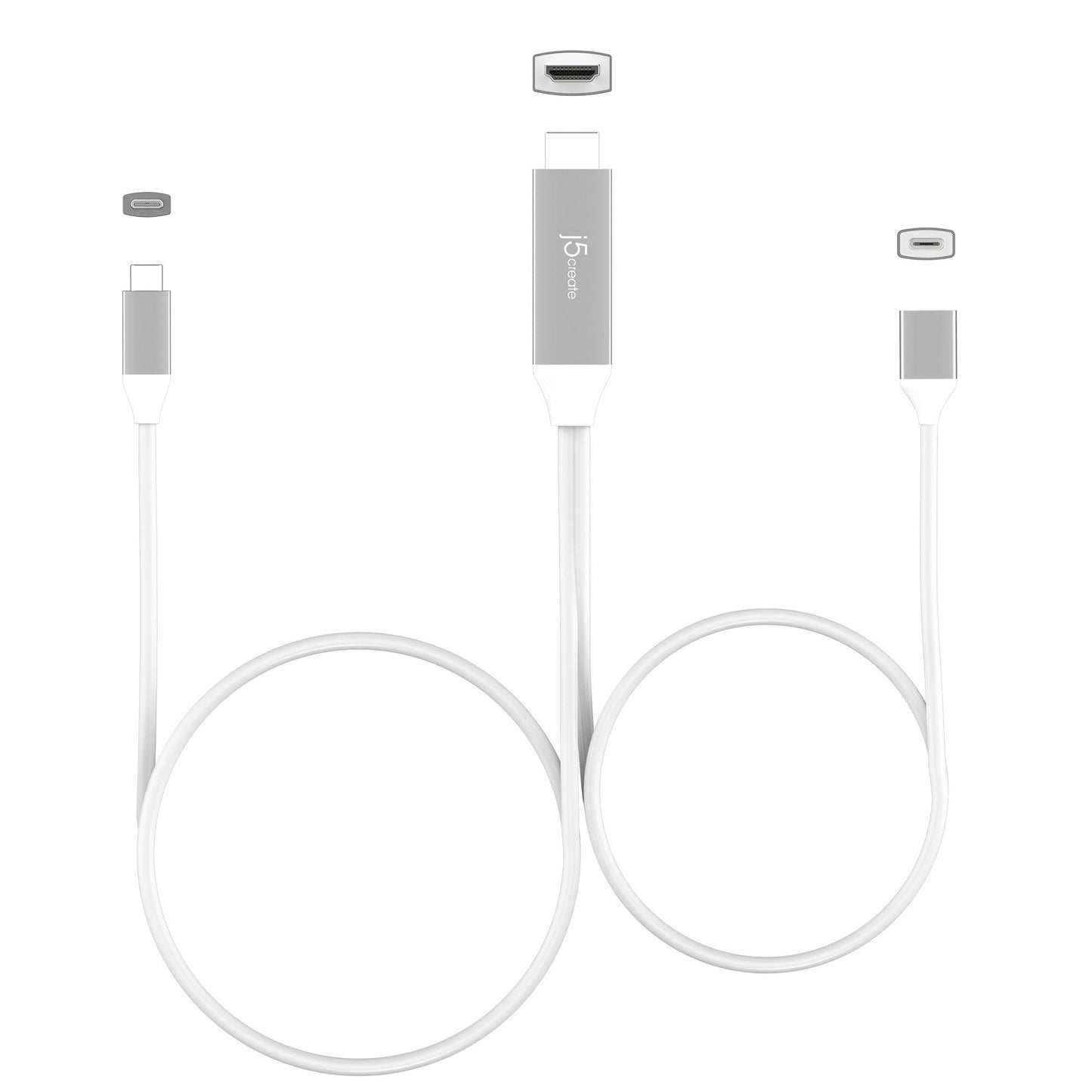 J5create USB-C to 4K HDMI Cable With PD100W Pass-Through - JCC155G