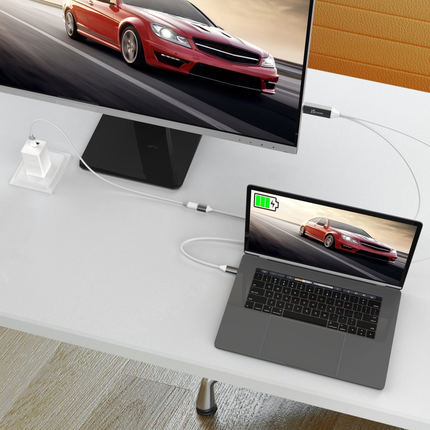 J5create USB-C to 4K HDMI Cable With PD100W Pass-Through - JCC155G