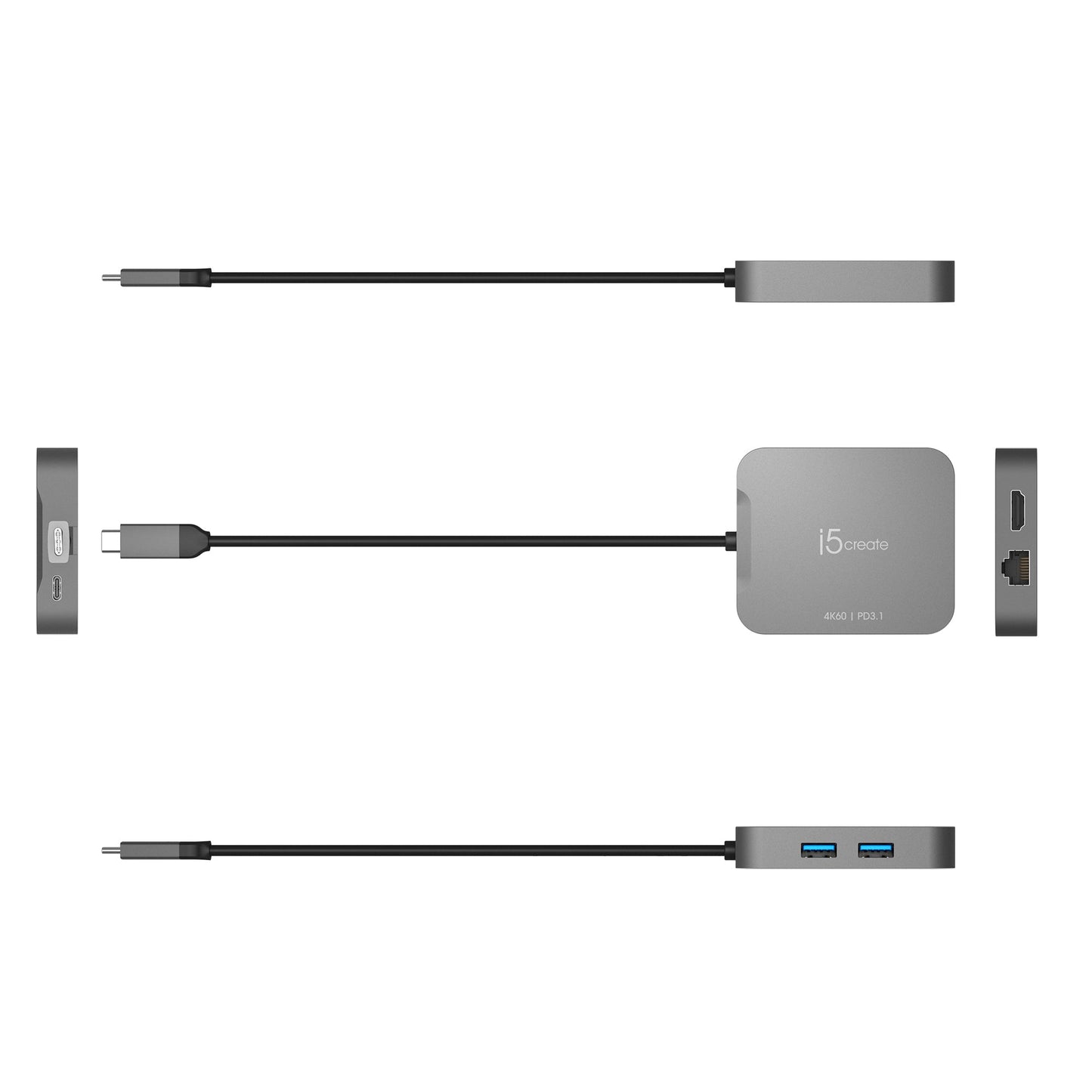 J5create 4K60 Elite USB-C Travel Adapter - JCD3191