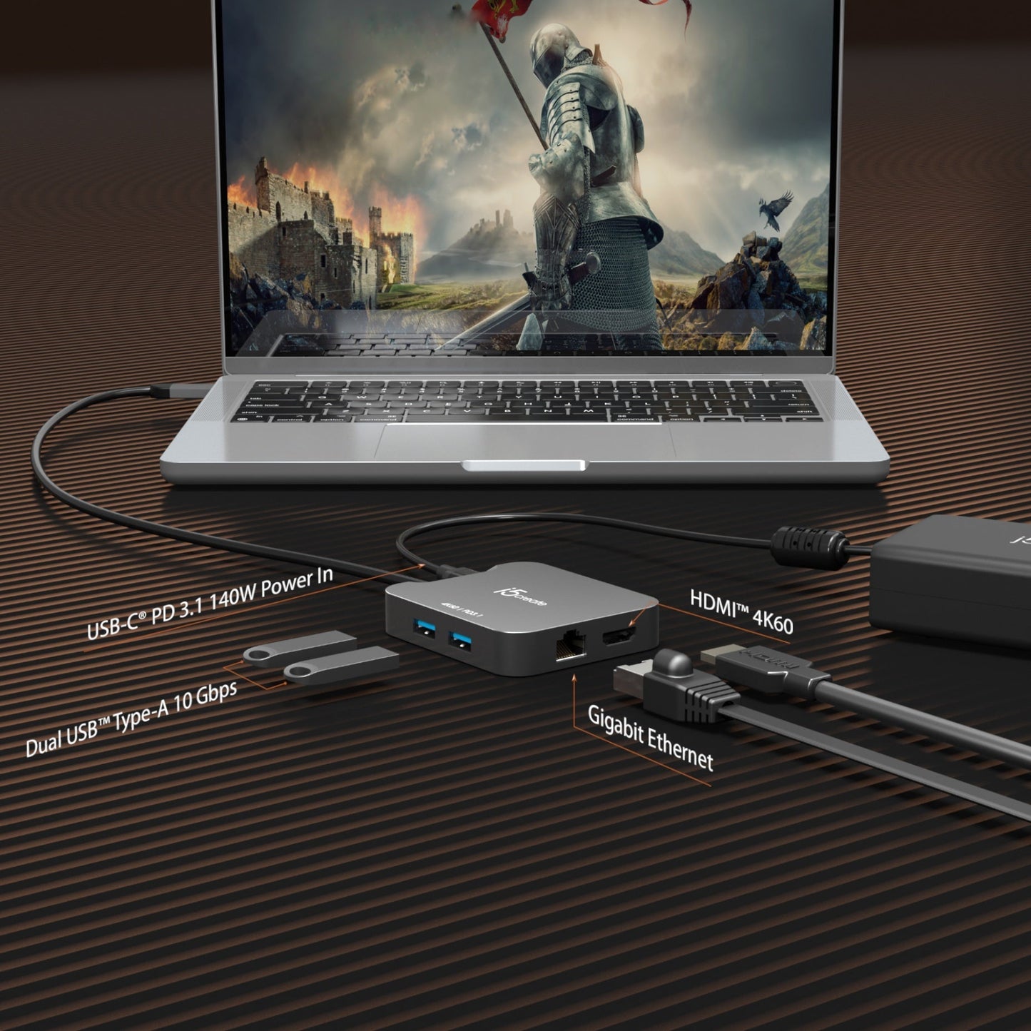 J5create 4K60 Elite USB-C Travel Adapter - JCD3191