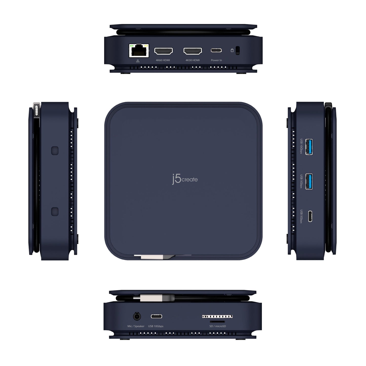 J5create Type-C Dock Dual 4K HDMI - JCD3196