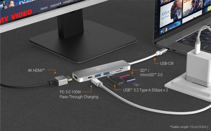 J5create USB-C to 4K HDMI Multi-Port Hub - JCD353