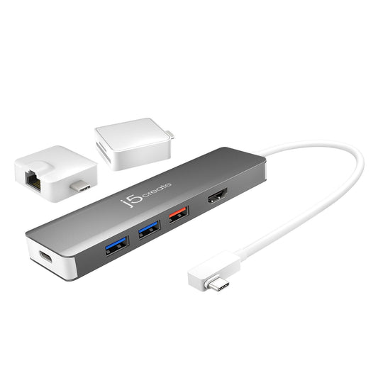 J5create USB-C Modular Multi-Adapter with 2 Kits - JCD375