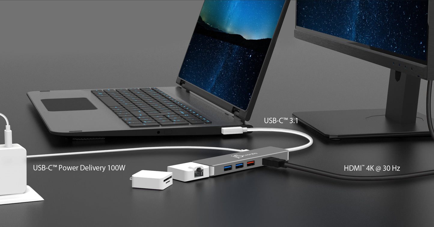 J5create USB-C Modular Multi-Adapter with 2 Kits - JCD375
